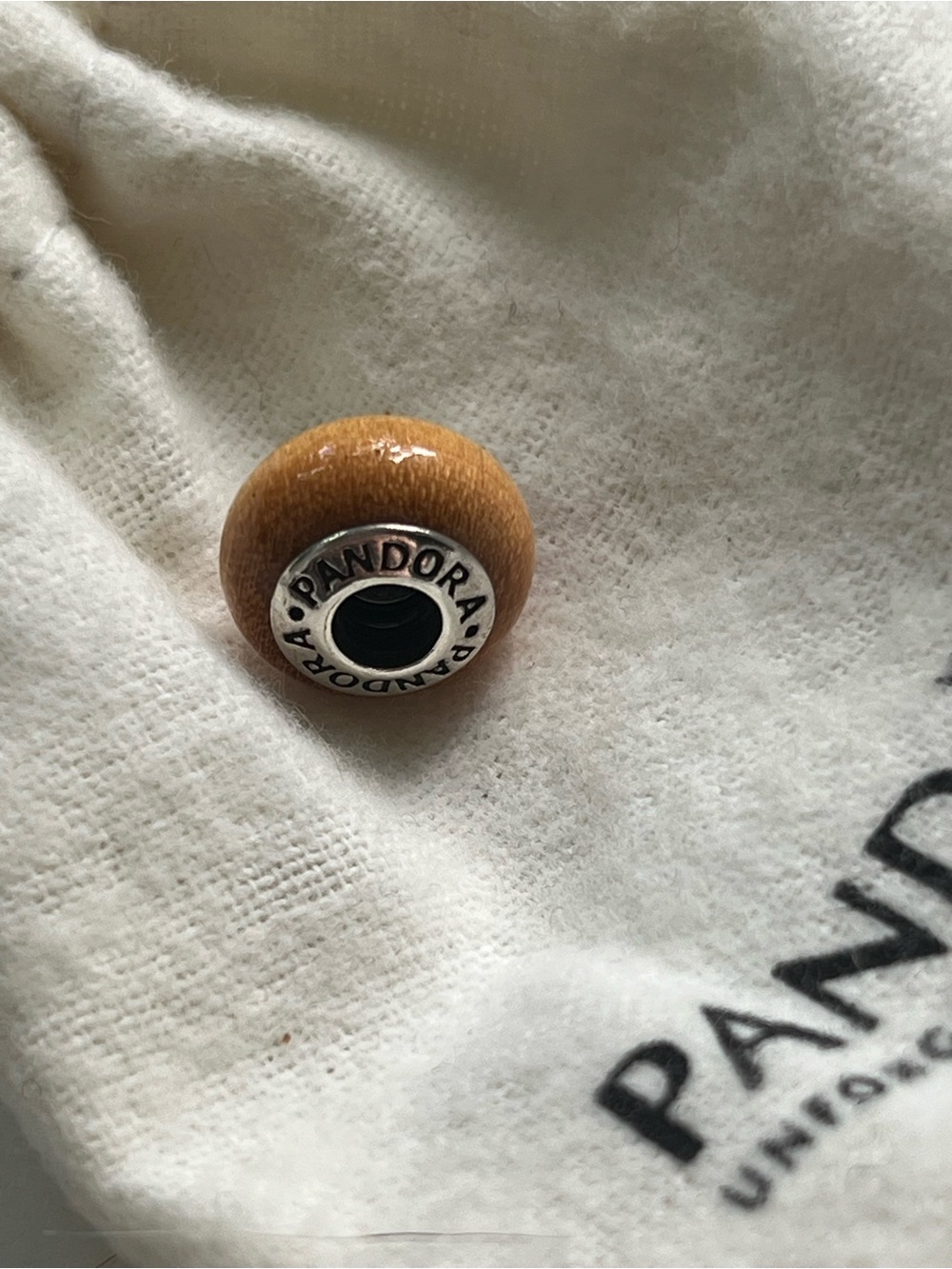 Pandora Pau Amarelo Wood Charm - Picture 4 of 6